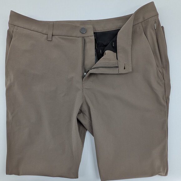 Lululemon ABC Classic-Fit Trouser Warpstreme Mens Khaki Size 34 - Picture 4 of 9